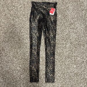 NWT Spanx Leopard Print Leggings - Size XS